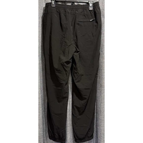Eddie Bauer Women's Sz 8 Black Drawstring Fleece Lined Hiking Pant Zip Pockets - Picture 6 of 10